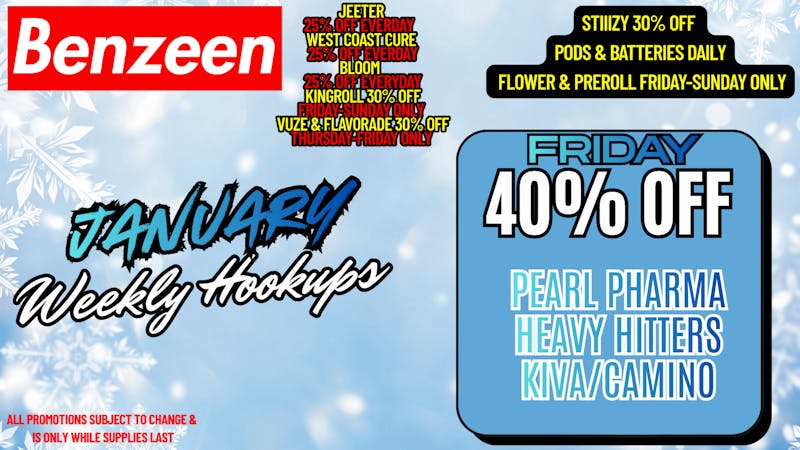 Benzeen La Brea 40% OFF PEARL PHARMA, HEAVY HITTERS, KIVA PRODUCTS