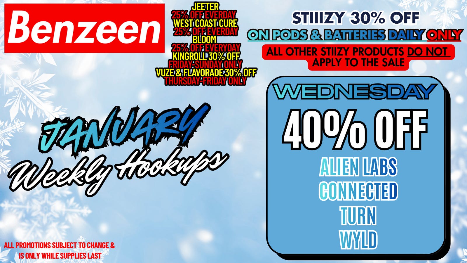 Benzeen La Brea 40% OFF ALIEN LABS, CONNECTED, TURN, WYLD