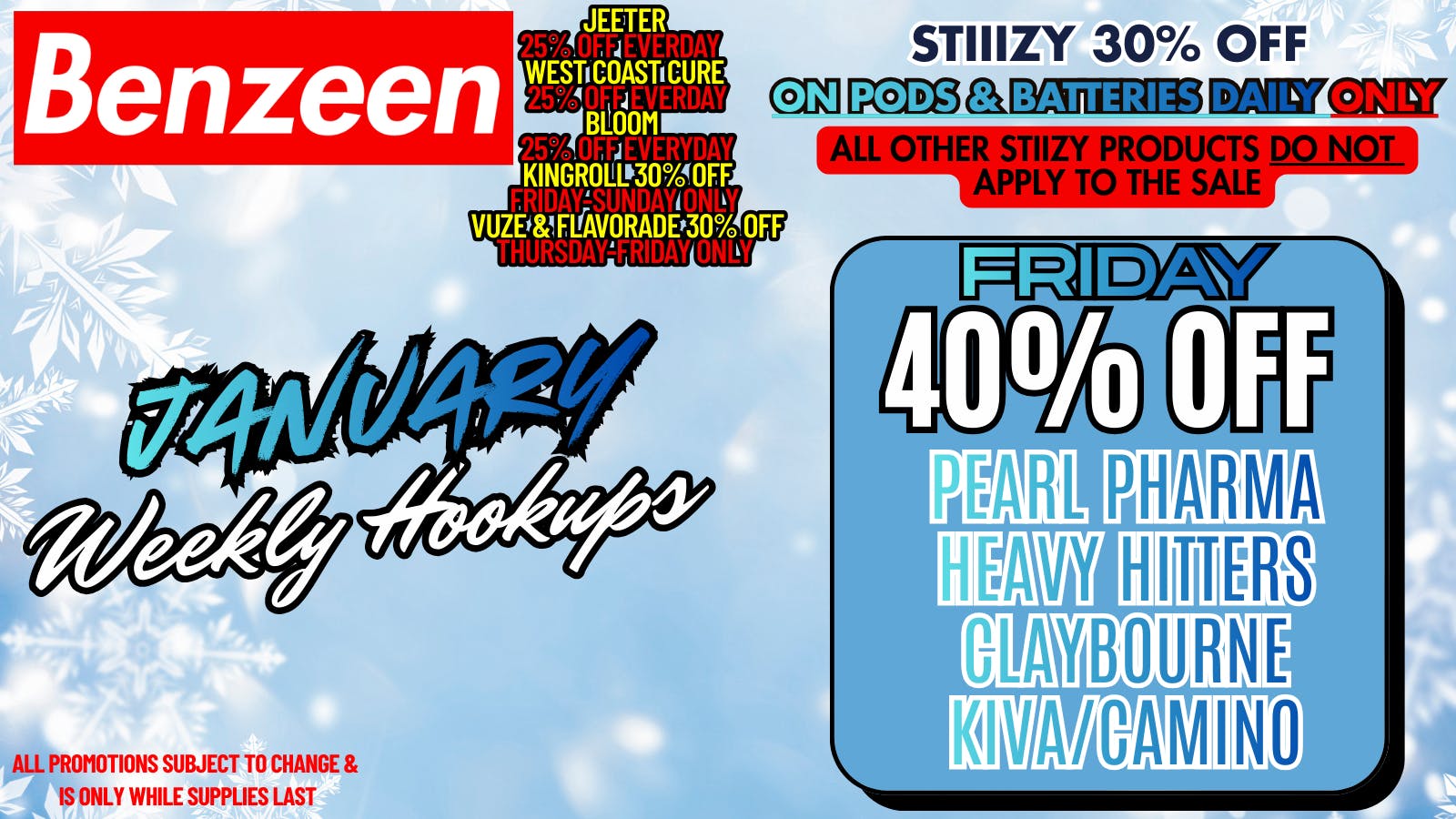 Benzeen La Brea 40% OFF PEARLPHARMA, HEAVYHITTERS, KIVA,CLAYBOURNE