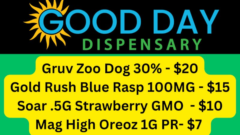 Good Day Dispensary Gruv Zoo Dog 30%