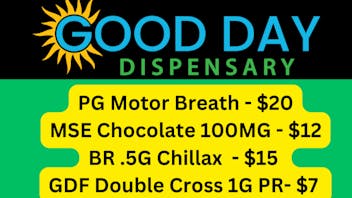 Good Day Dispensary PG Motor Breath, GDF Double Cross