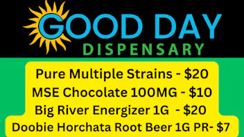 Good Day Dispensary PURE, BR ENERGIZER, DOOGIE PR