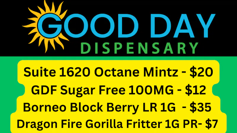 Good Day Dispensary Suite 1620 Octane Mintz