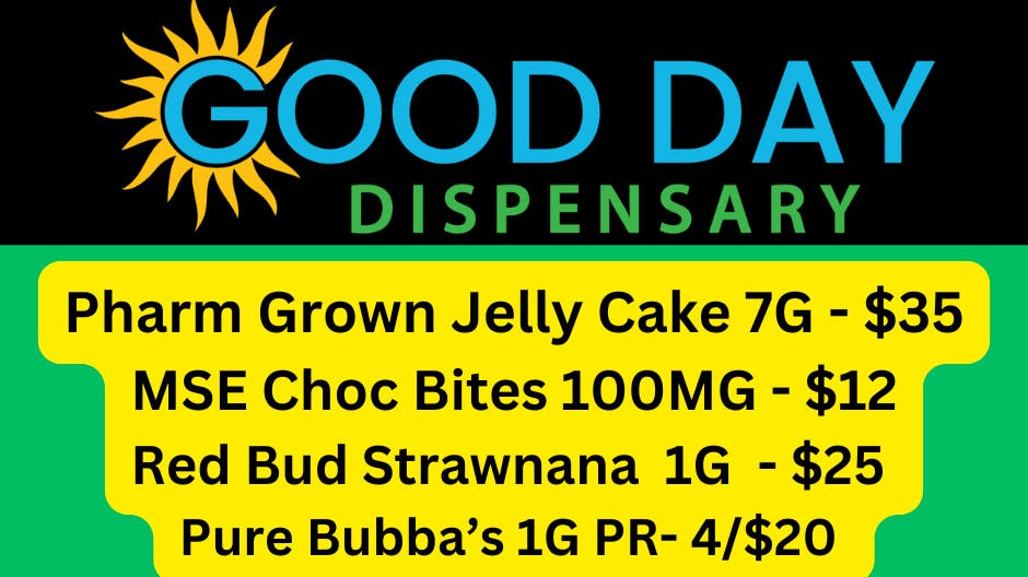 Good Day Dispensary Pharm Grown Jelly Cake 7G - $35