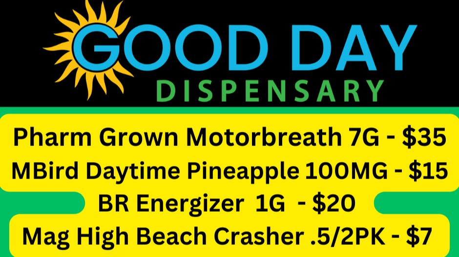 Good Day Dispensary Pharm Grown Motorbreath 7G - $35