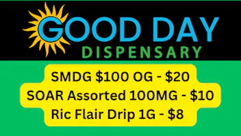 Good Day Dispensary SMDG $100 OG, Ric Flair Drip