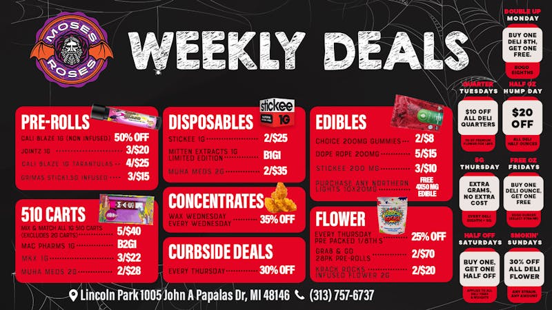 Moses Roses 🔥 Light Up the Week with Wild Deals! 🔥