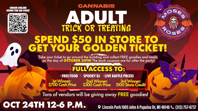 Moses Roses 🎃 ADULT TRICK-OR-TREAT PARTY AT MOSES ROSES 🎃