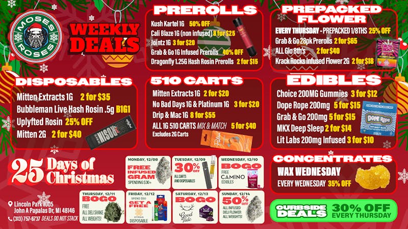 Moses Roses Moses Roses Weekly Deals and Holiday Savings 🎄✨🔥