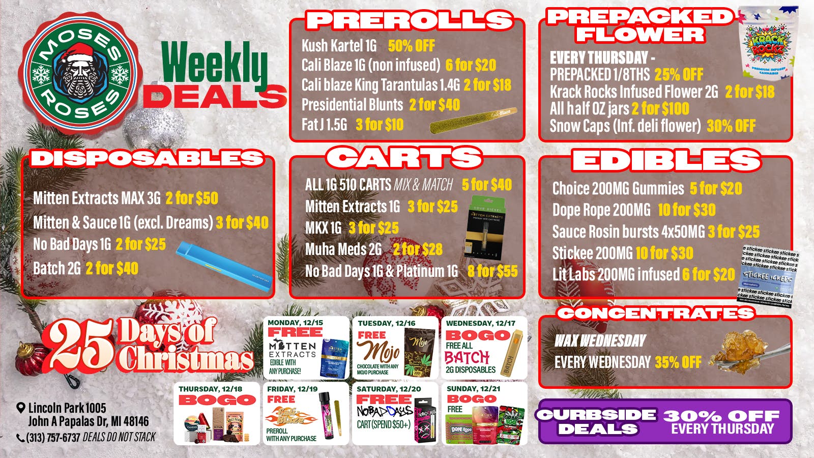 Moses Roses Moses Roses Weekly Deals 🎄 25 Days of Christmas