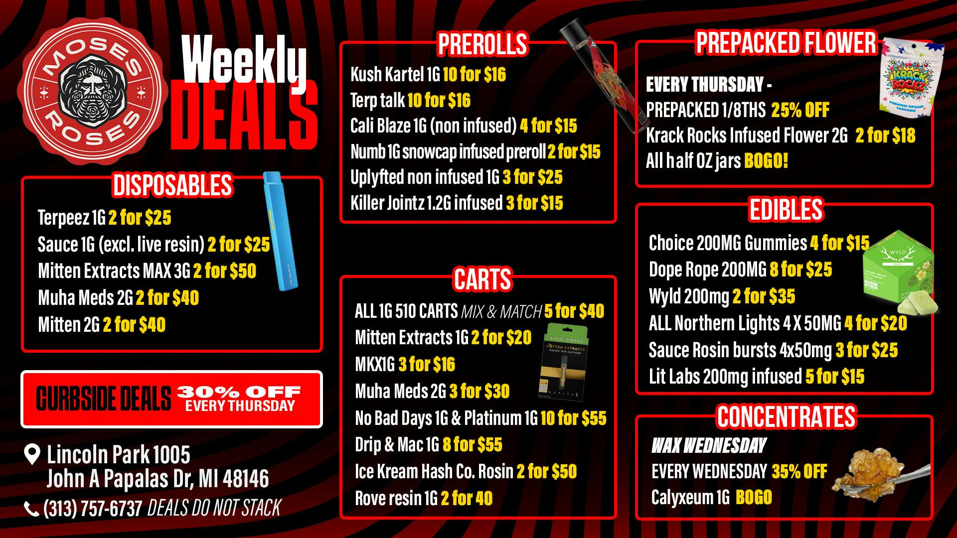 Moses Roses Moses Roses Weekly Deals Packed With Fresh Heat Go
