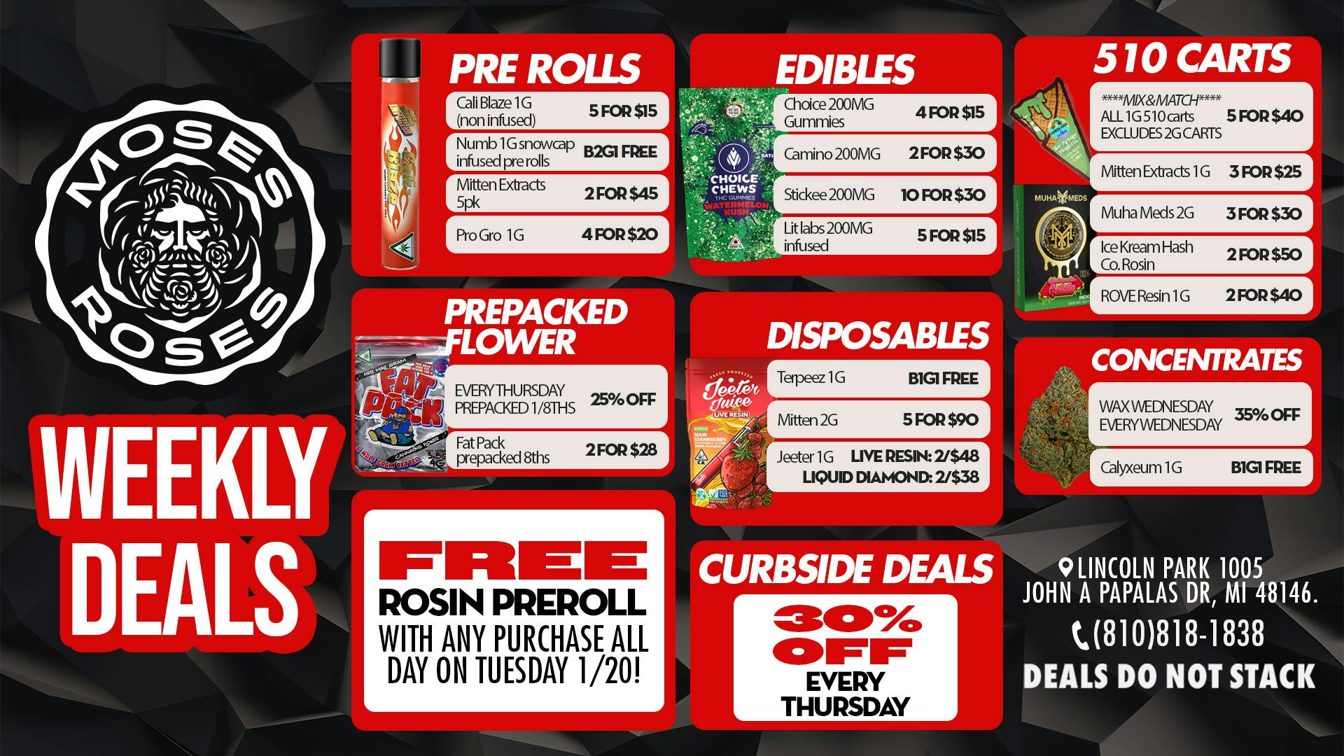 Moses Roses Moses Roses Weekly Deals Packed With Savings!