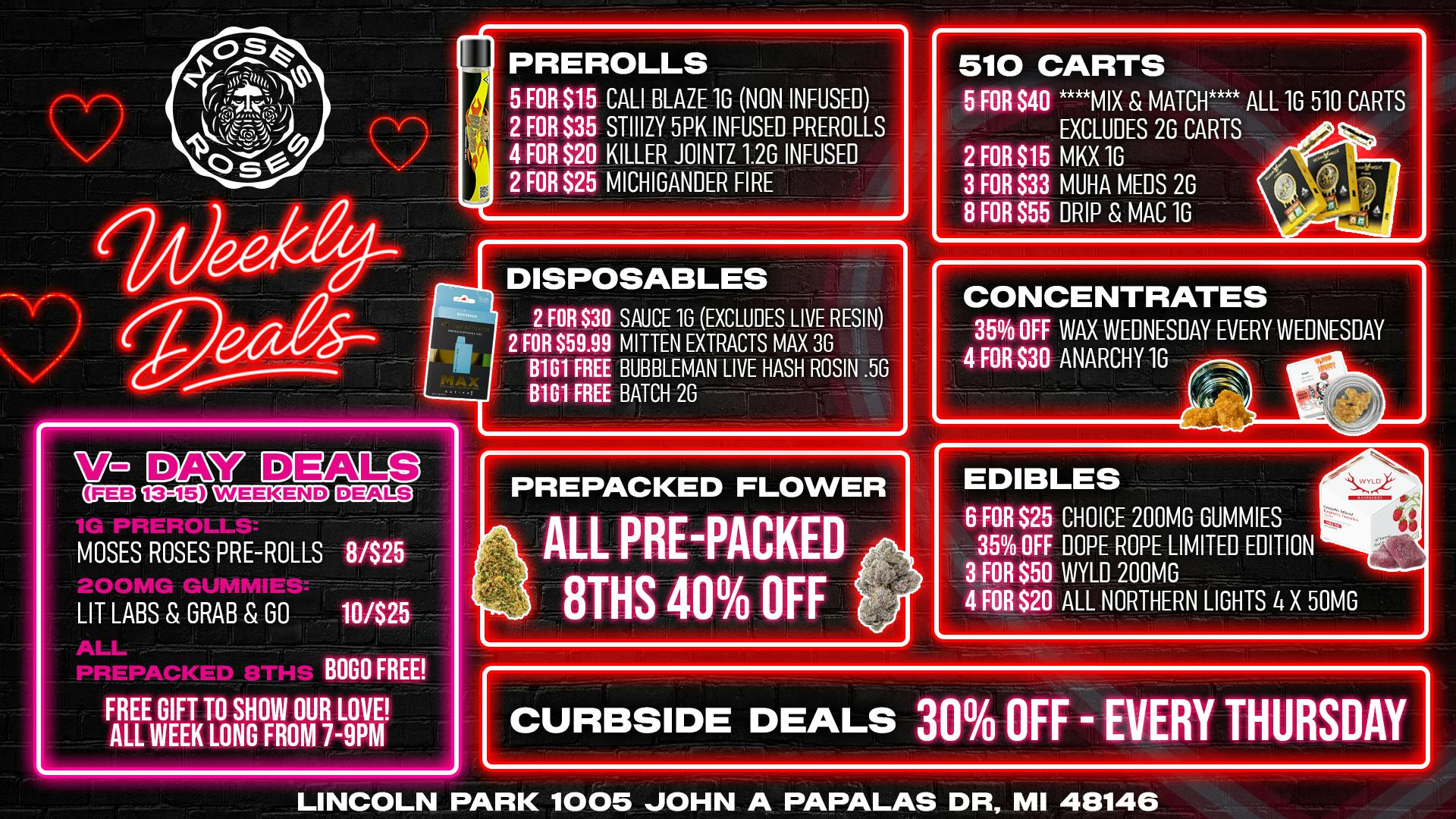 Moses Roses Moses Roses Weekly Deals With Valentine Heat Hot!