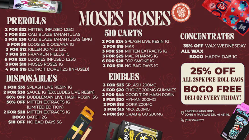 Moses Roses Moses Roses Weekly Deals: BOGO & Big Savings