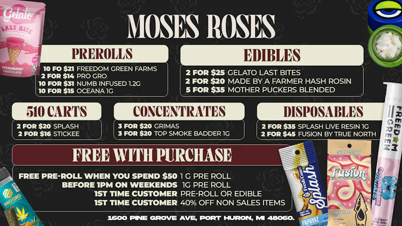 Moses Roses Port Huron Moses Roses Port Huron Deals: Fresh Value All Week