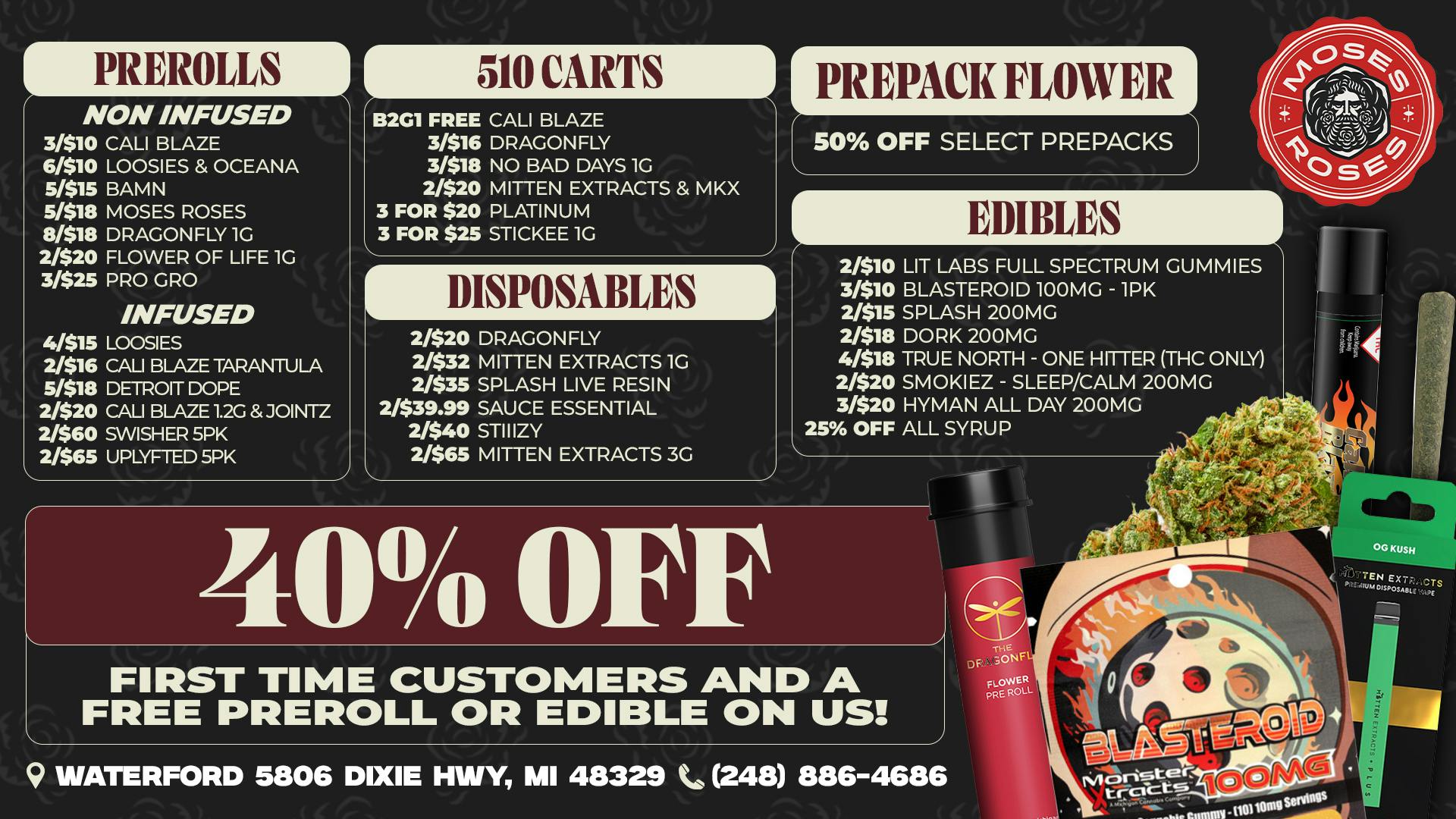 Moses Roses Moses Roses Waterford Deals: 40% Off Weekly Value!