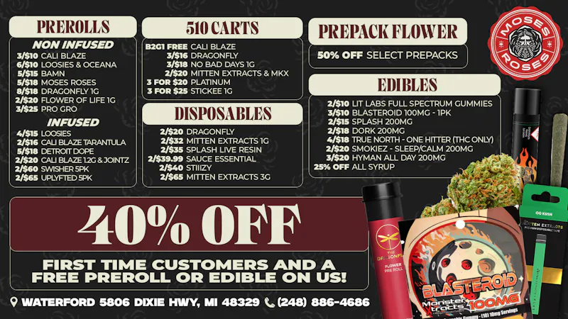 Moses Roses Moses Roses Waterford Deals: 40% Off Weekly Value!