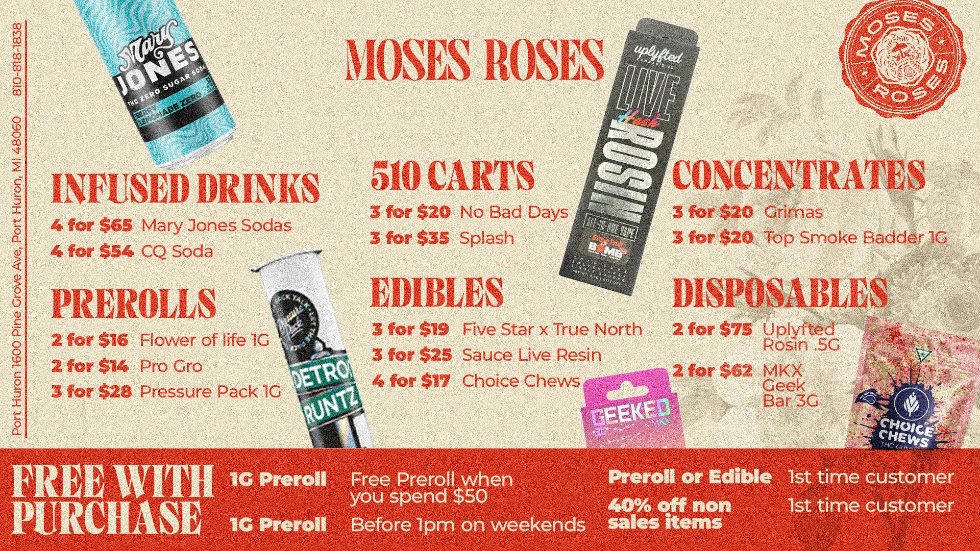 Moses Roses Port Huron Moses Roses Port Huron Deals: Freebies & Big Value