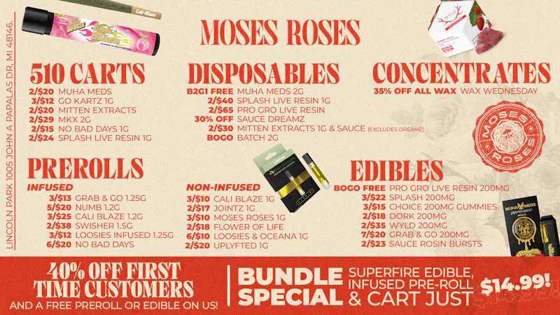 Moses Roses Moses Roses Lincoln Park Deals: 40% Off & Bundles!