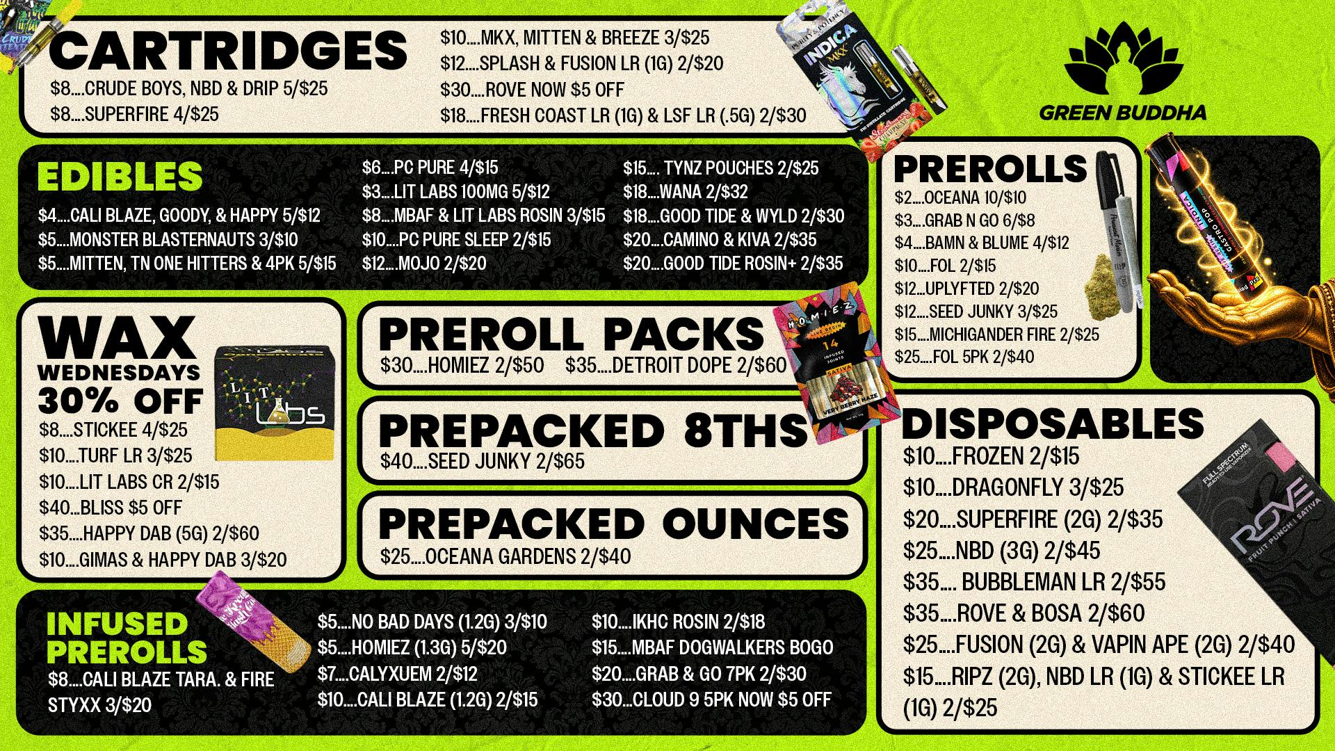 Green Buddha Cannabis Co- Recreational Green Buddha Monthly Deals: Fresh Savings Are Live