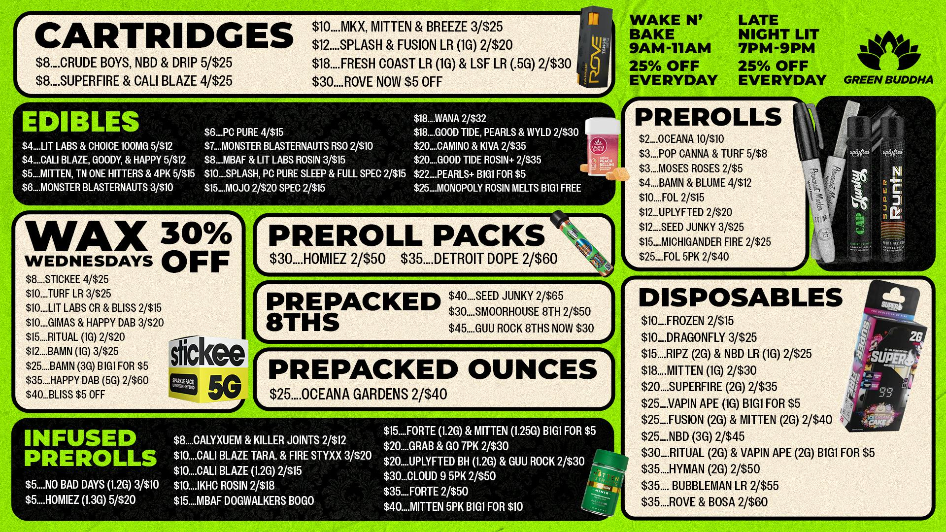 Green Buddha Cannabis Co- Recreational Green Buddha Monthly Deals: Fresh Savings Are Live