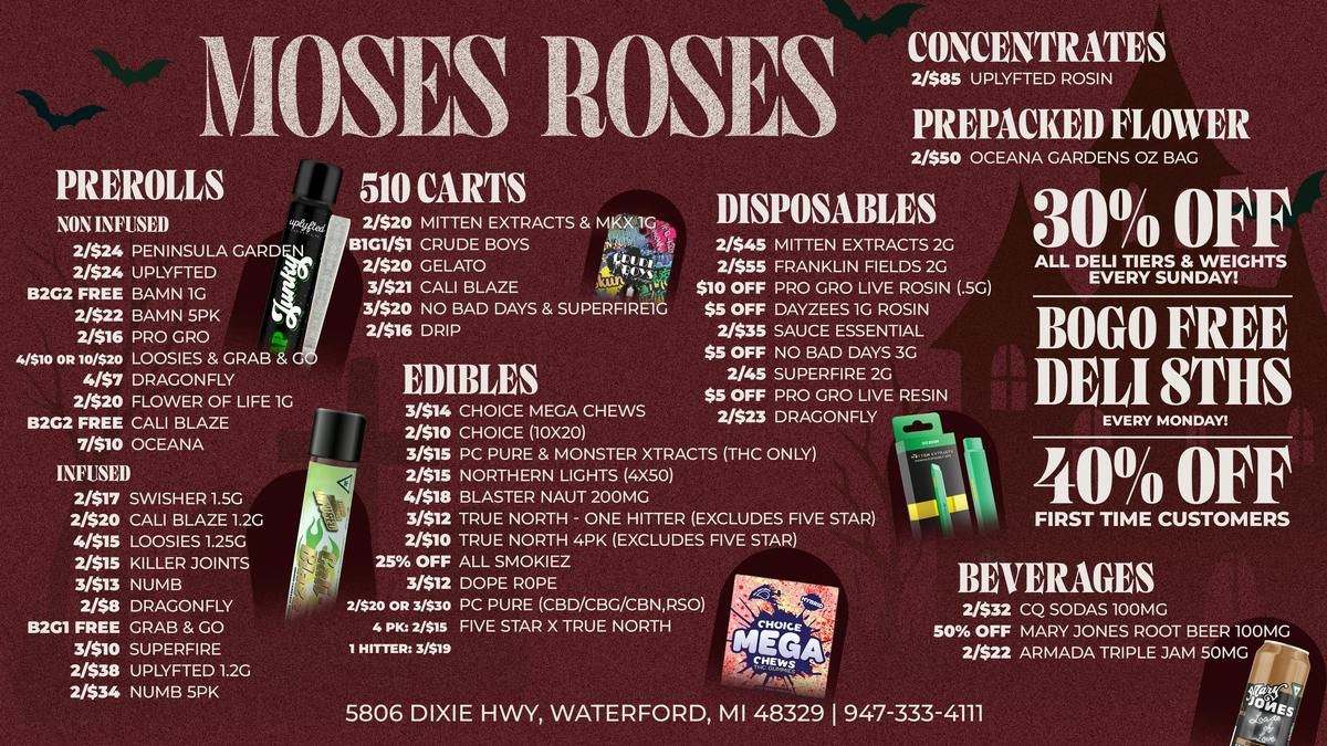 Moses Roses Moses Roses Waterford: Spooky Deals & Big Wins Now