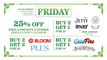 Marina Greens FRIDAY B2G1 DEALS!!
