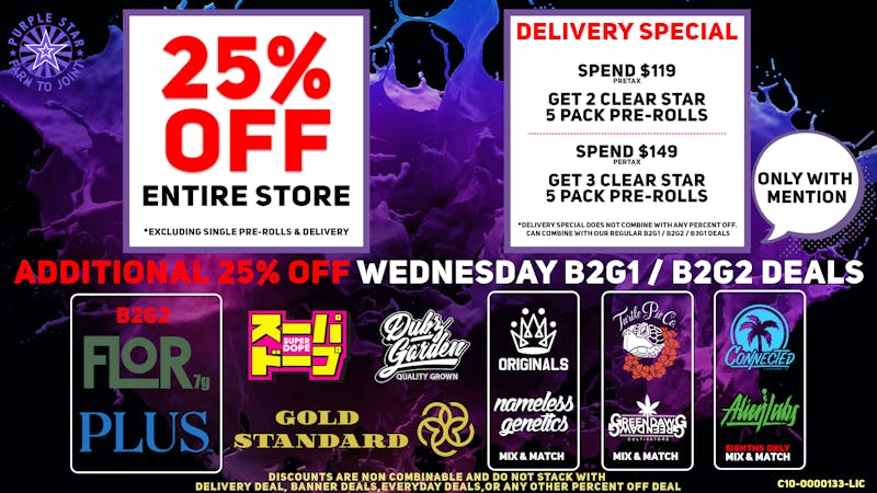 Purple Star MD Purple Star's Q3 Wednesday Deals