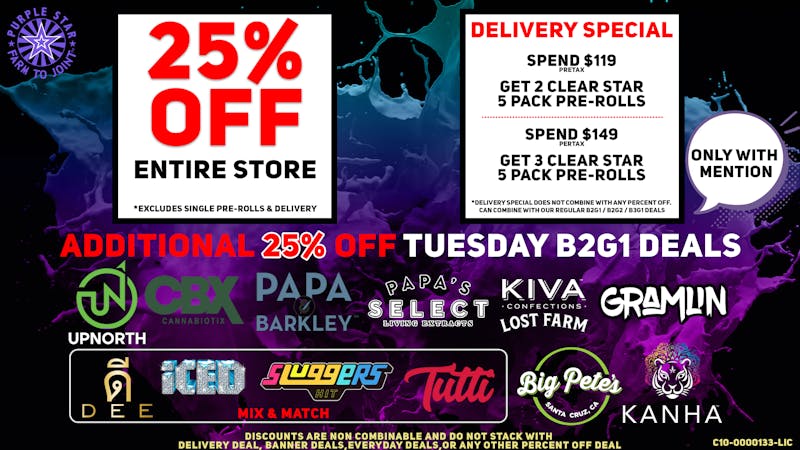 Purple Star MD Purple Star's Q3 Tuesday Deals