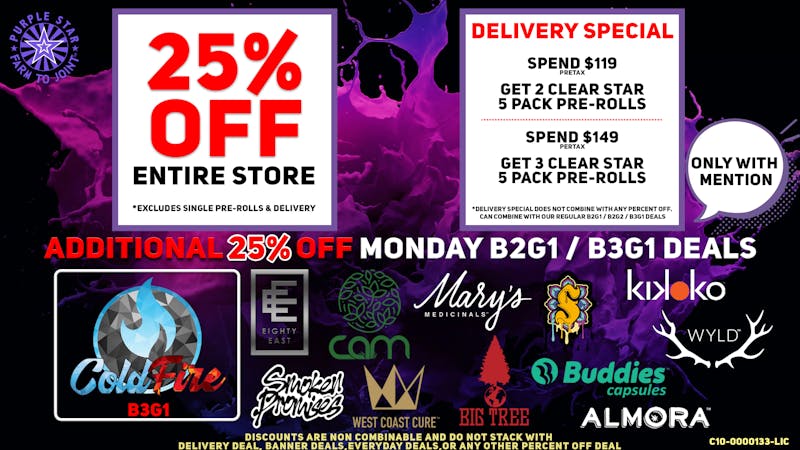 Purple Star MD Purple Star's Q3 Monday Deals