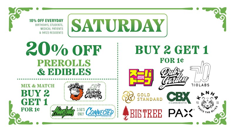 Marina Greens SATURDAY Q4 DEALS!!