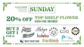 Marina Greens SUNDAY Q4 DEALS!!