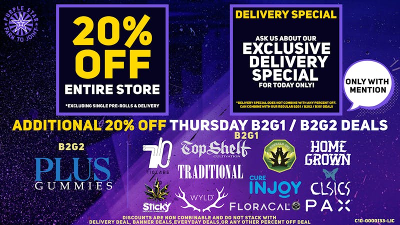 Purple Star MD Thursday Deals!