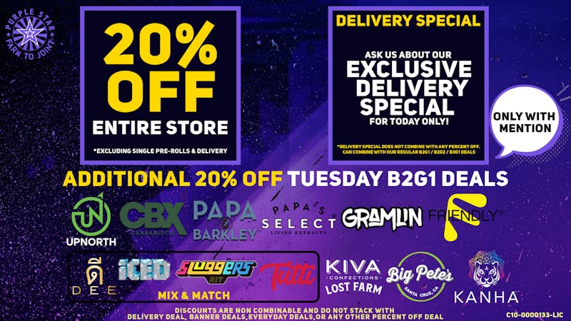 Purple Star MD Tuesday Deals Q4