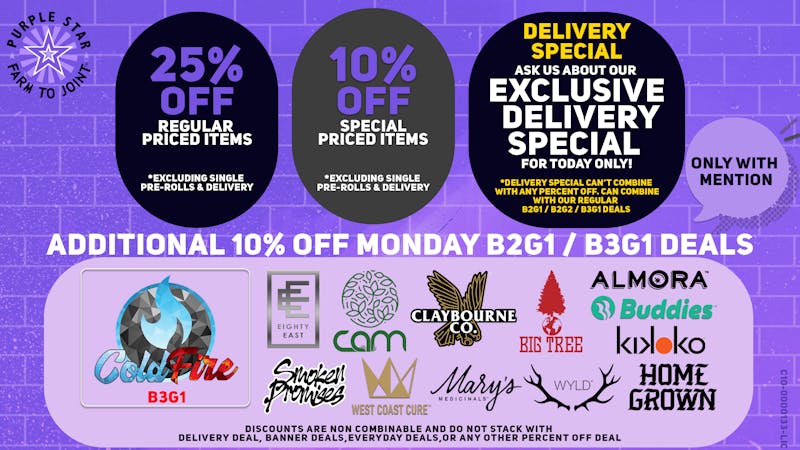 Purple Star MD Monday Deals Q4