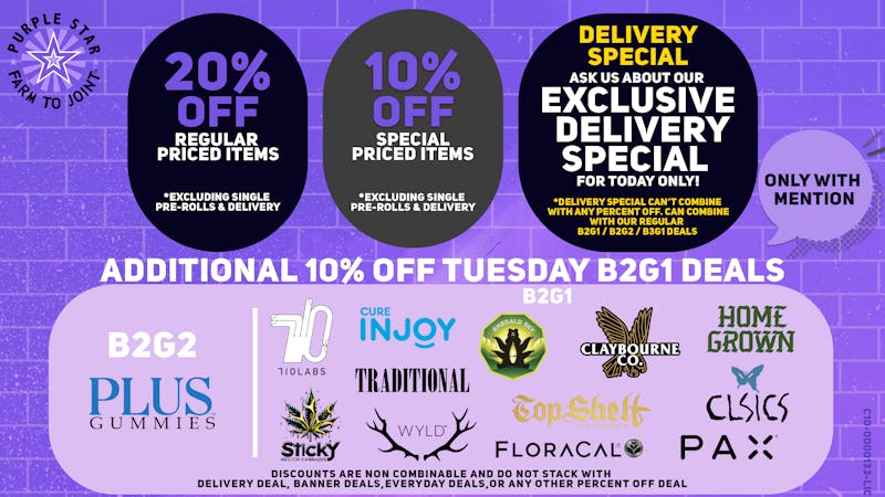 Purple Star MD Thursday Deals!