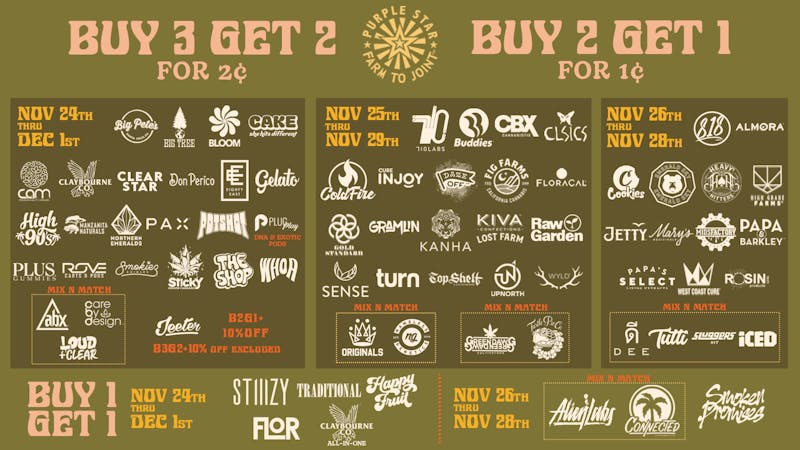 Purple Star MD Monday Deals Q4