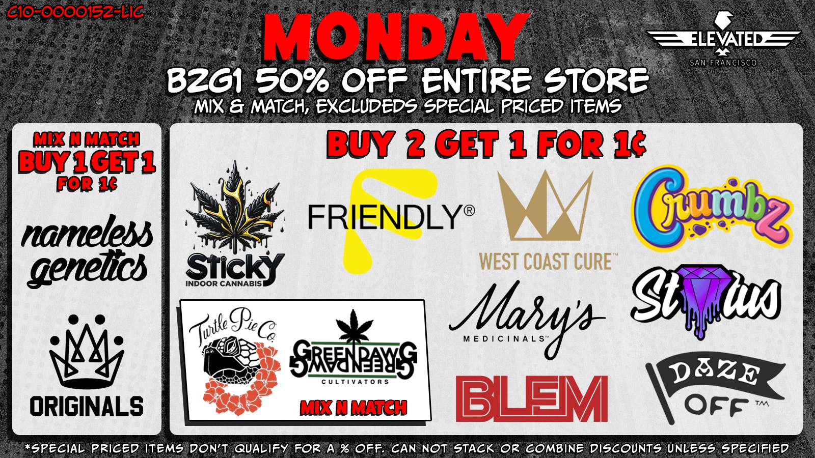 Elevated San Francisco ESF Monday Deal Q1 2026