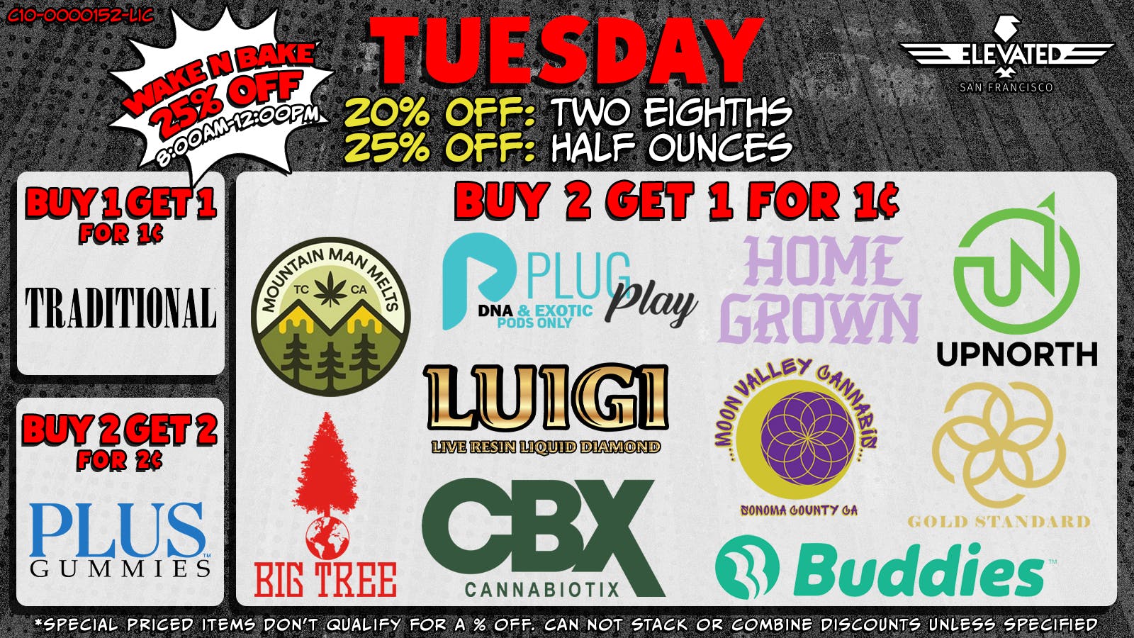 Elevated San Francisco ESF Tuesday Deals Q1 2026