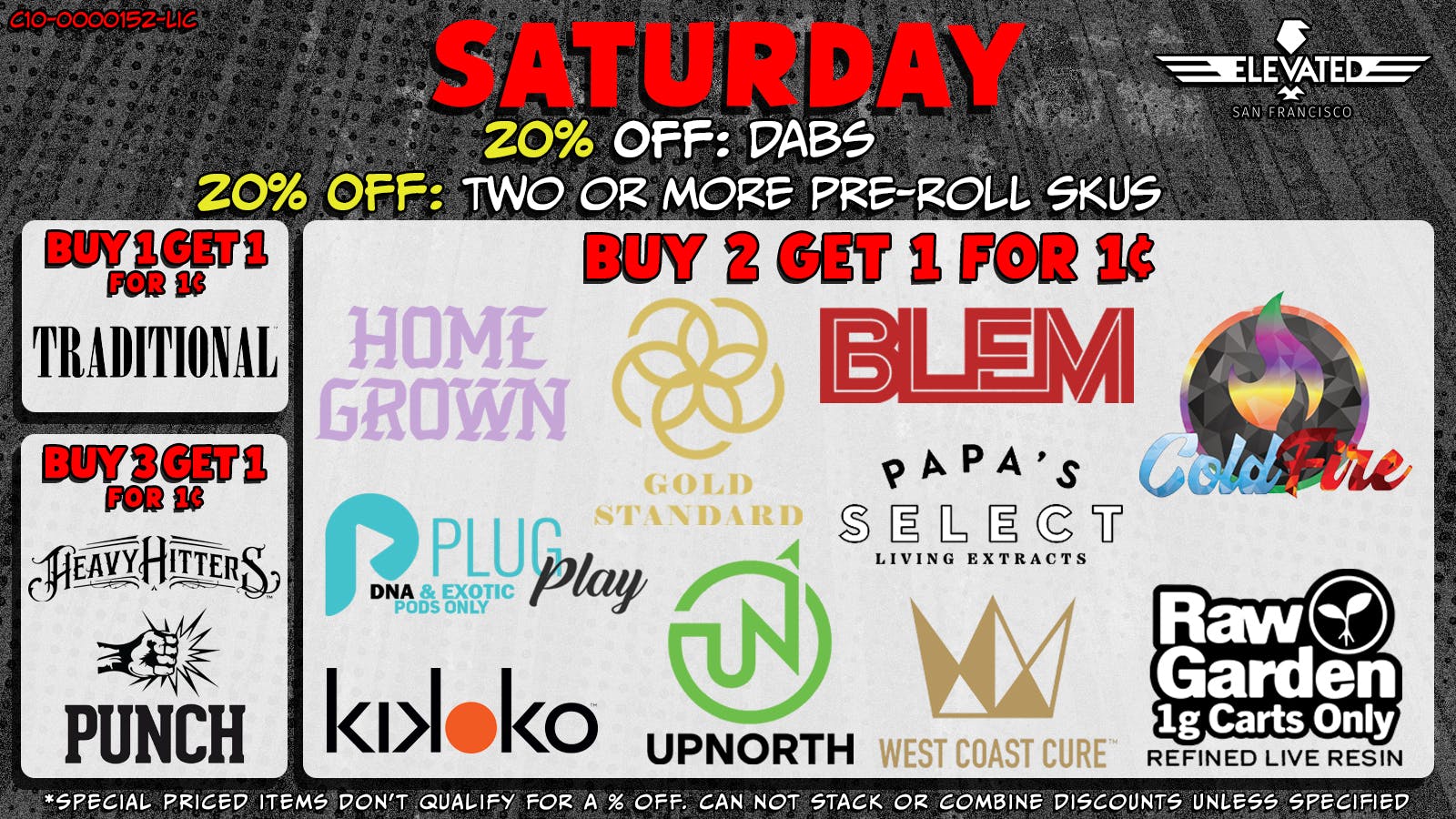 Elevated San Francisco ESF Saturday Deals Q1 2026