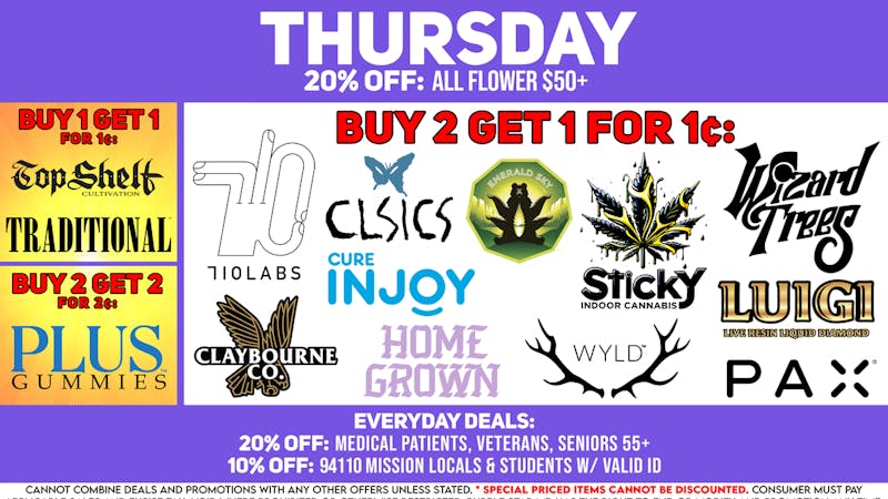 Purple Star MD Thursday Deals Q1 2026