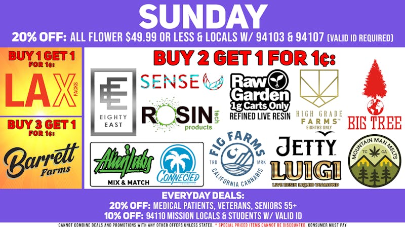 Purple Star MD Sunday Deals Q1 2026