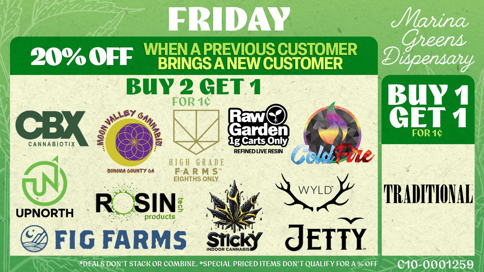 Marina Greens FRIDAY DEALS Q1 2026