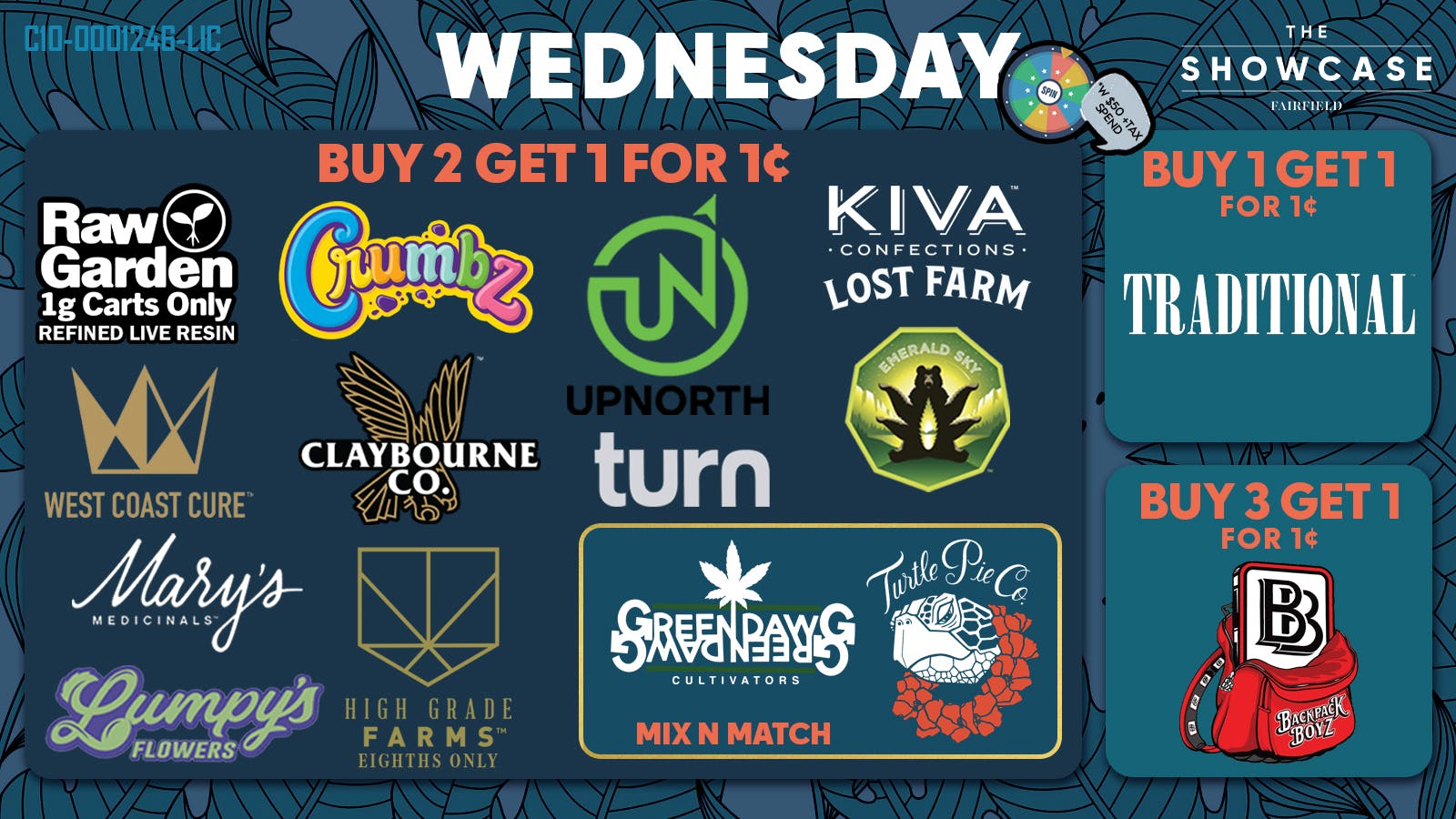 Showcase Delivery WEDNESDAY DEALS Q1 2026