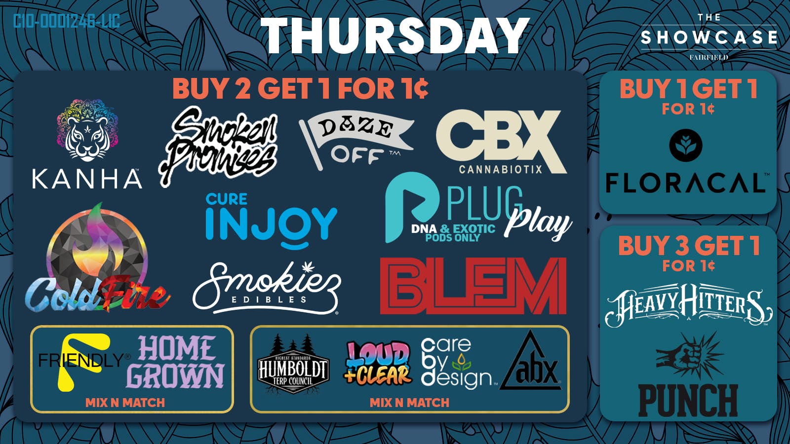 Showcase THURSDAY DEALS Q1 2026