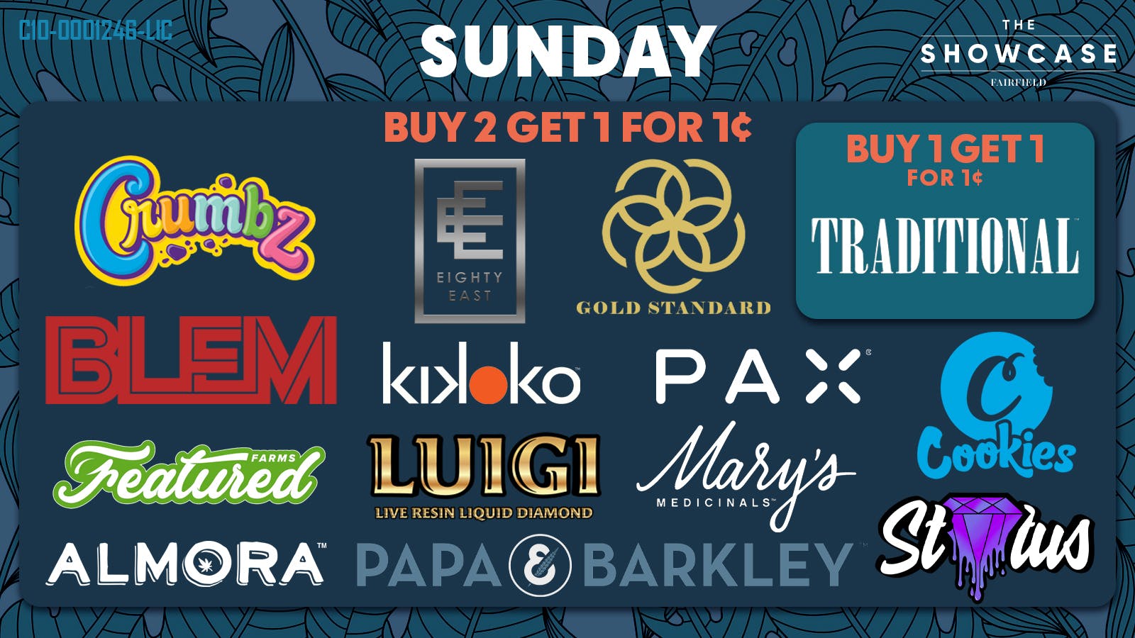 Showcase SUNDAY DEALS Q1 2026