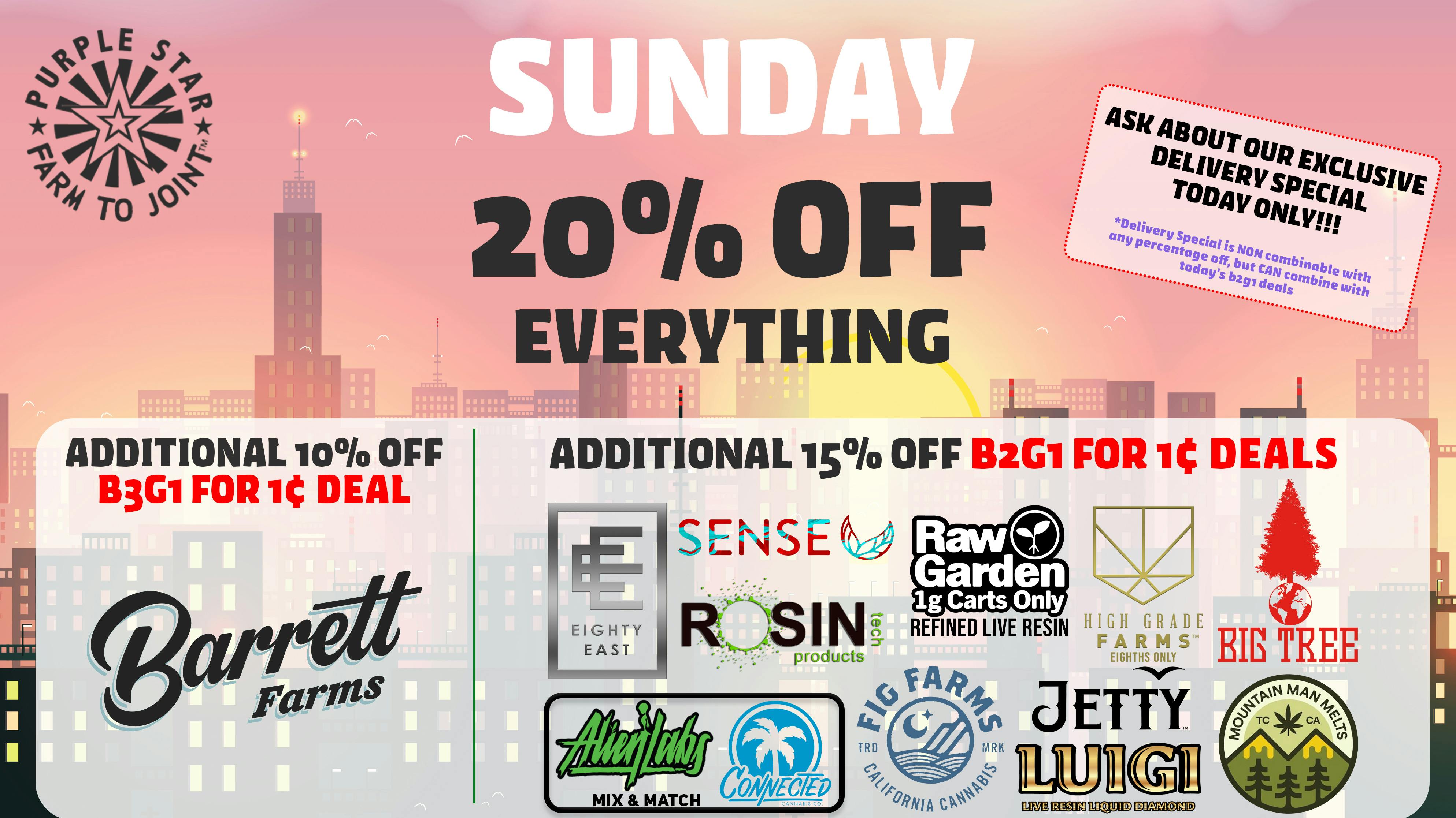 Purple Star MD Sunday Deals