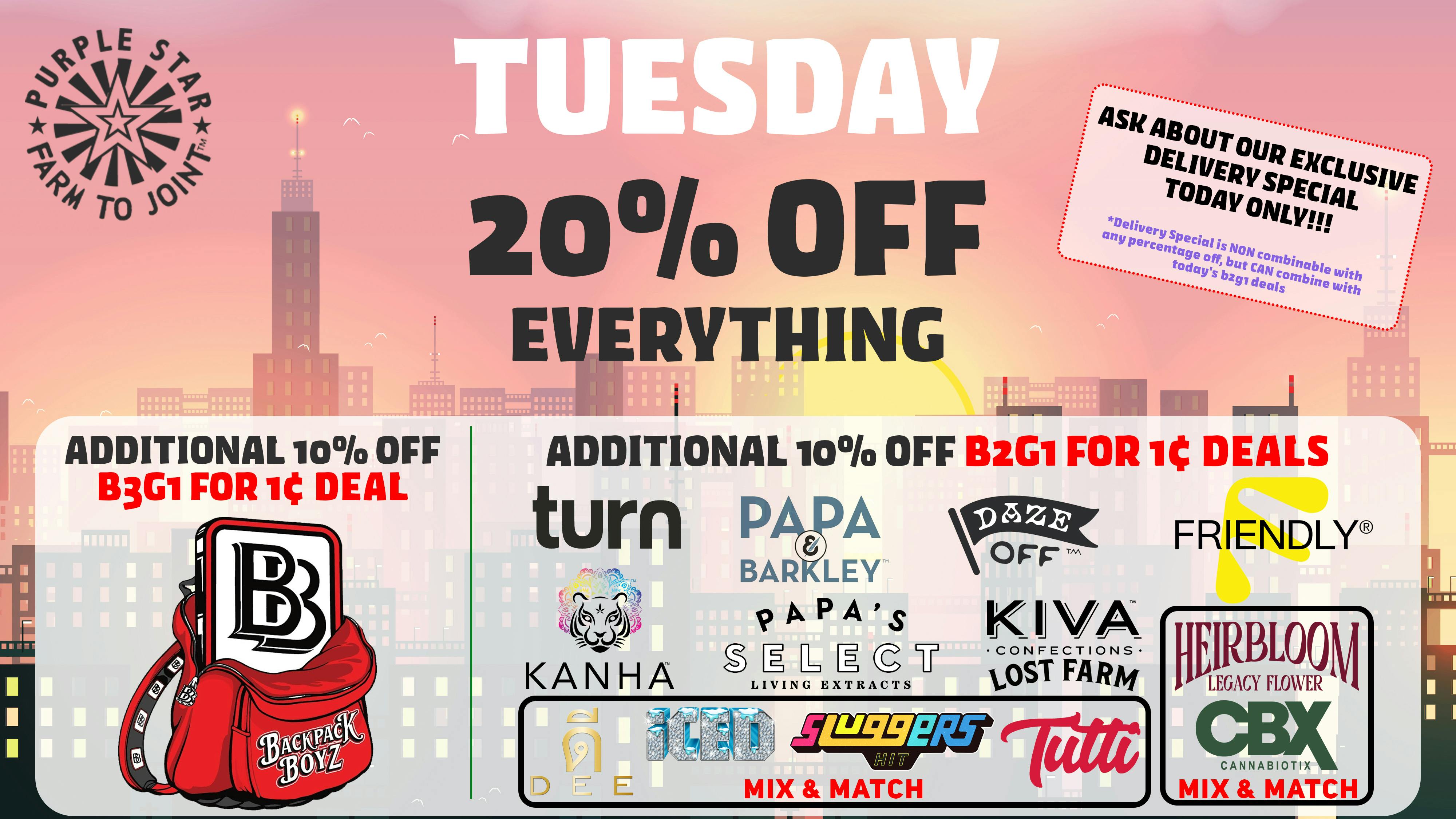 Purple Star MD Tuesday Deals at Purple Star