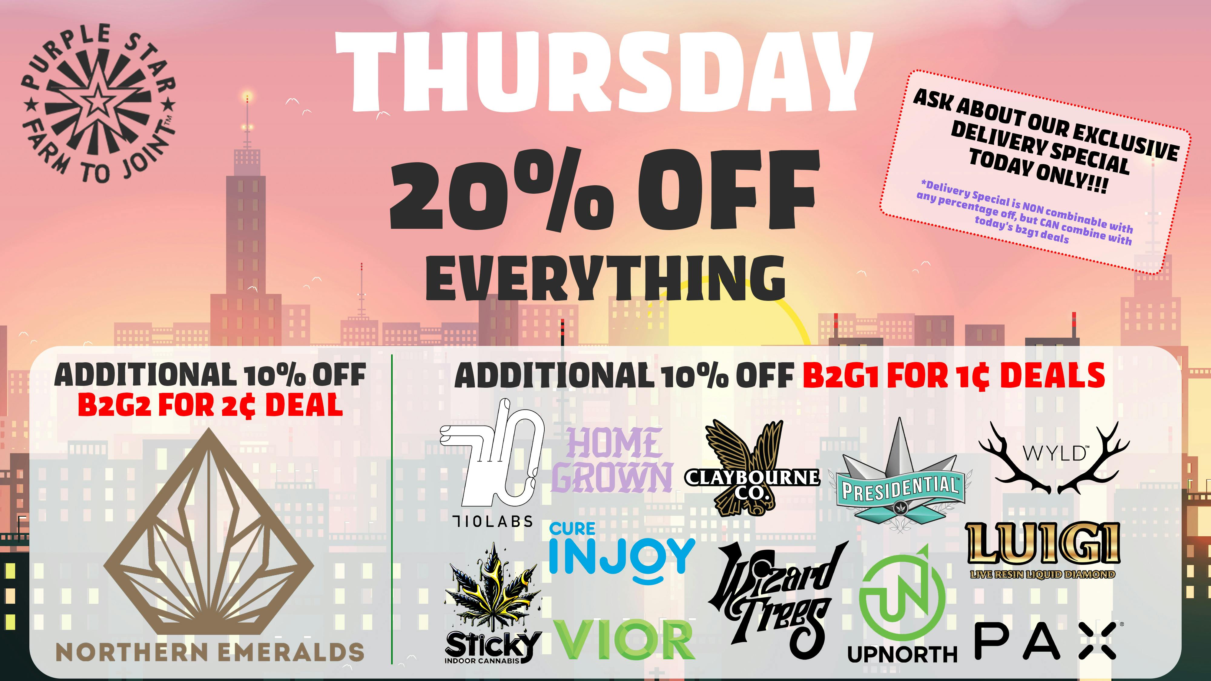 Purple Star MD Thursday Deals at Purple Star