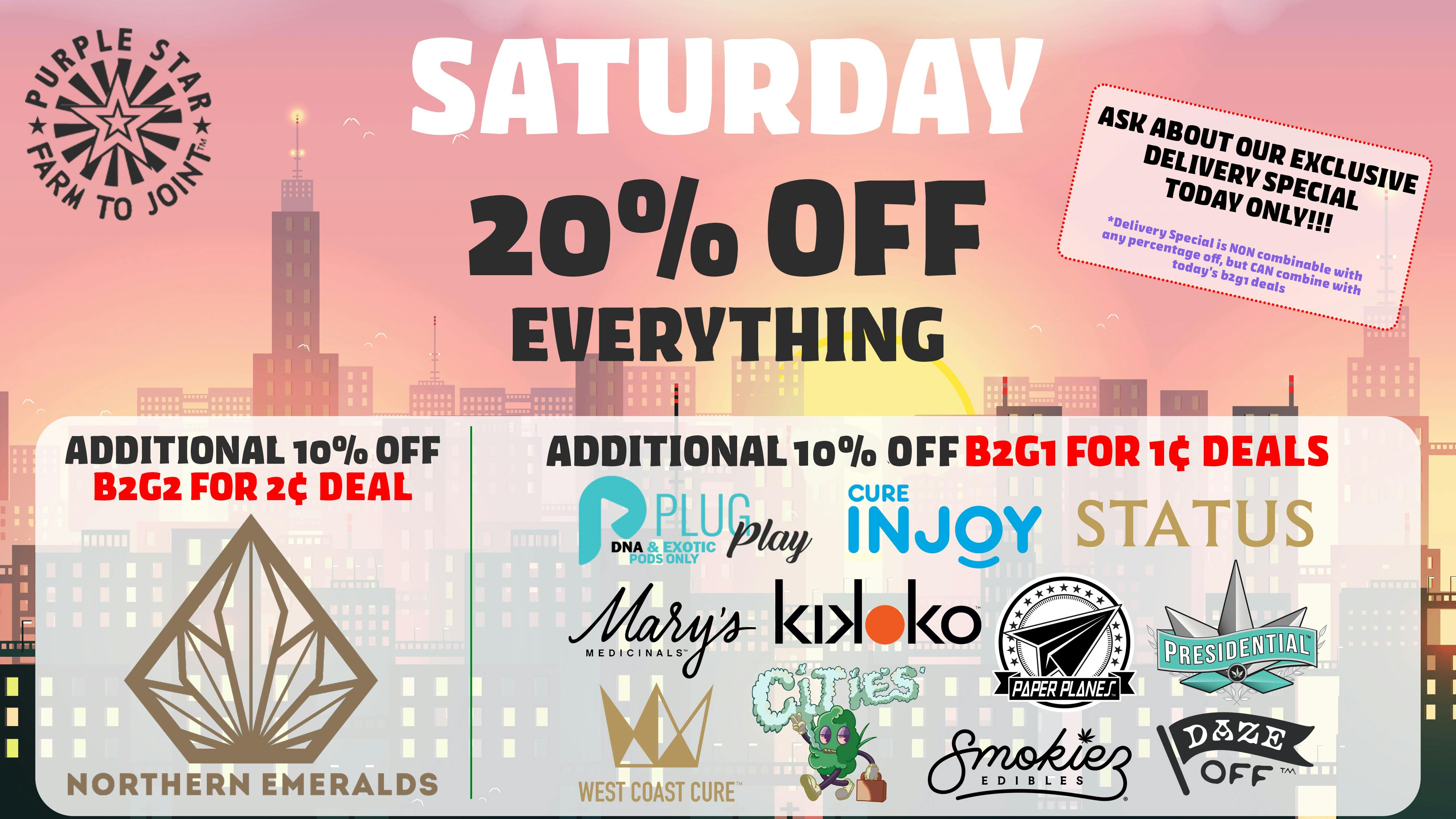 Purple Star MD Saturday Deals at Purple Star